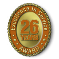 Excellence in Service - 26 Year Award